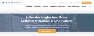 Clarabridge Sentiment Analysis tool