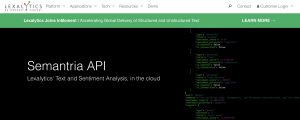 Lexalytics Sentiment Analysis tools