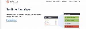 Rosette Sentiment Analysis Tools