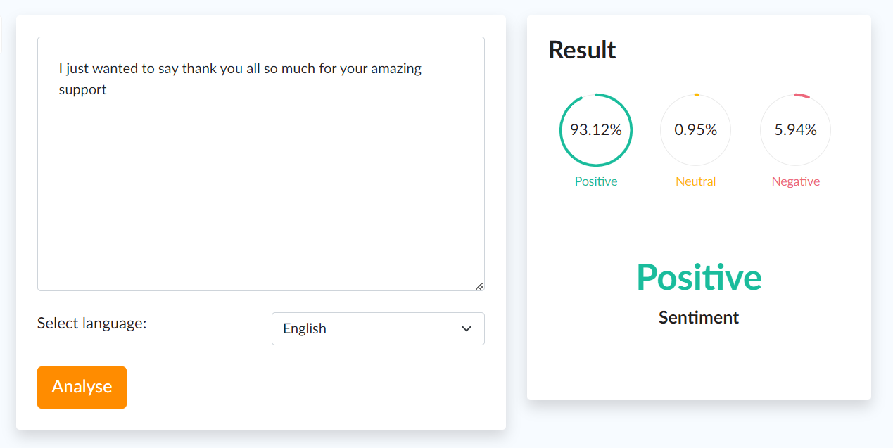 sentiment analysis